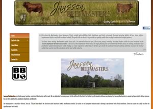 Website designer for JanssenBeefmasters.com 