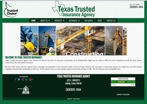 Website designer for TexasTrustedIns.com 