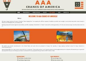 Website designer for AAACranes.com 